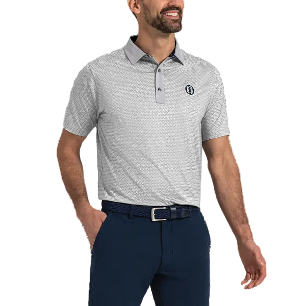 FOOTJOY 153rd OPEN ROCK PRINT LISLE MEN'S SHIRT 25