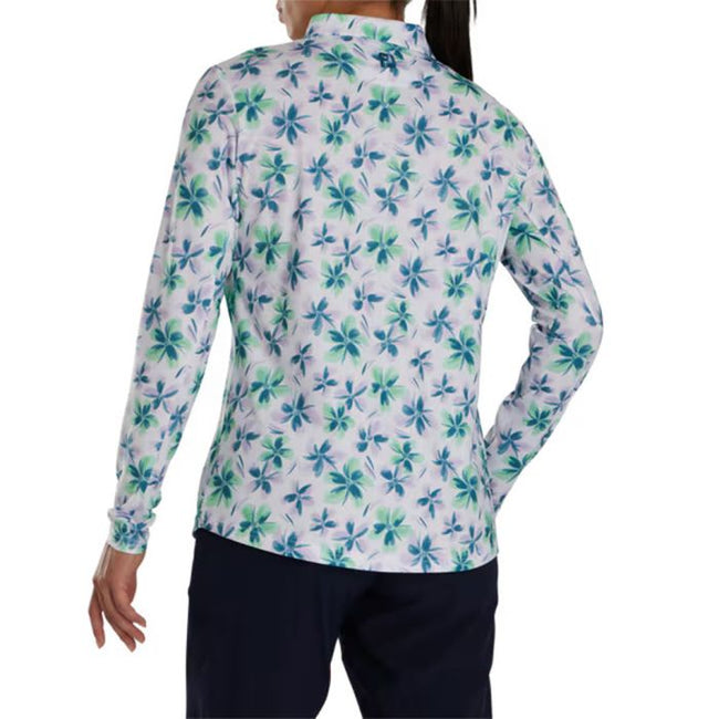 FOOTJOY LONG SLEEVE FLORAL SUN PROTECTION WOMEN'S SHIRT