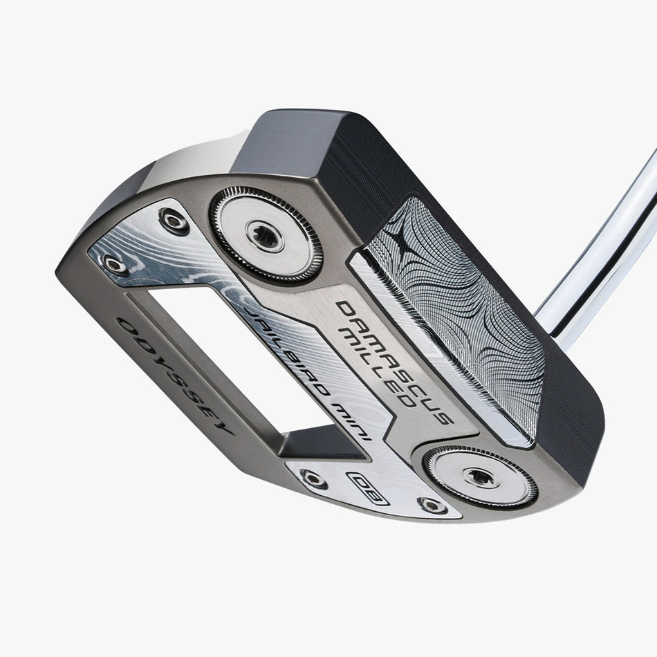 ODYSSEY DAMASCUS MILLED JAILBIRD MINI DOUBLE BEND PUTTER