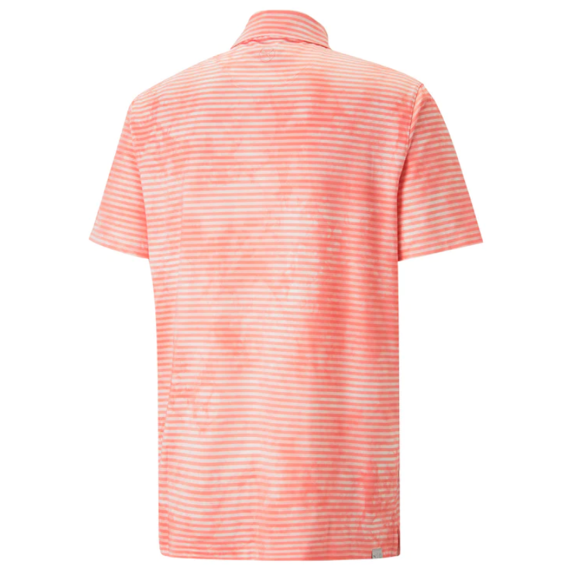 PUMA CLOUDSPUN DYE STRIPE POLO SHIRTS