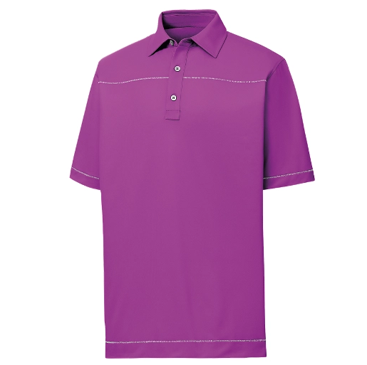 FOOTJOY PIQUE SOLID WITH SPINE STITCH SHIRT