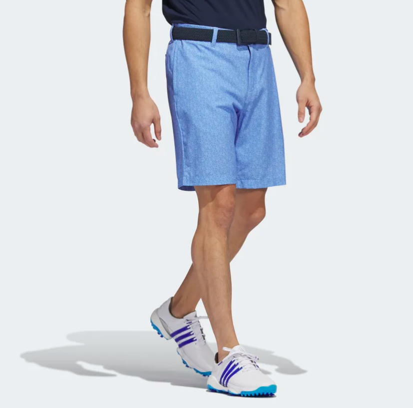 ADIDAS ULTIMATE365 NINE-INCH PRINTED GOLF SHORTS