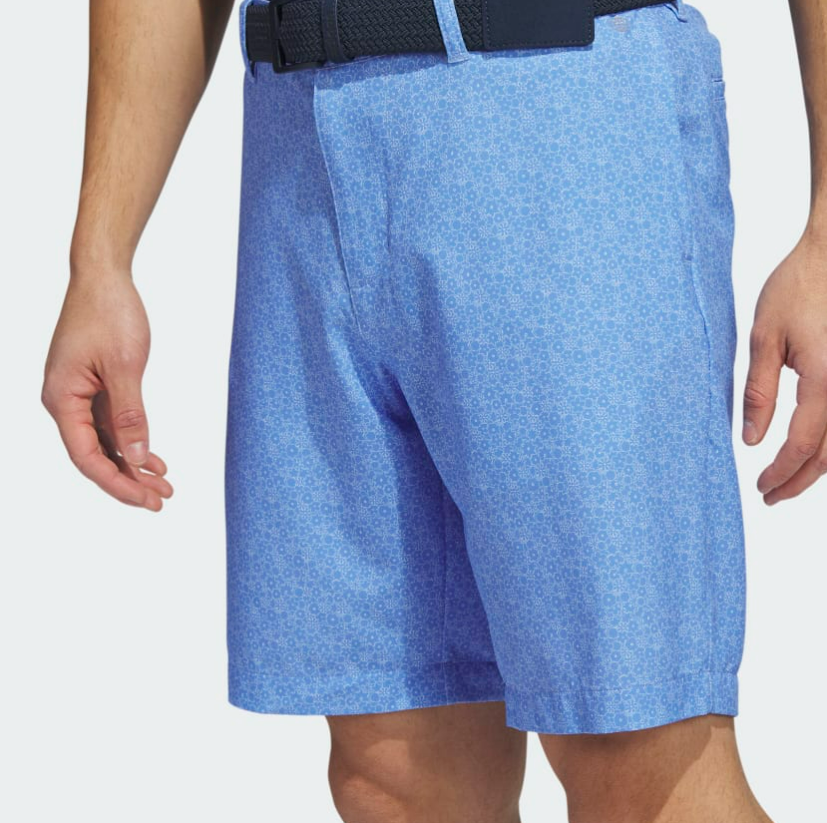 ADIDAS ULTIMATE365 NINE-INCH PRINTED GOLF SHORTS