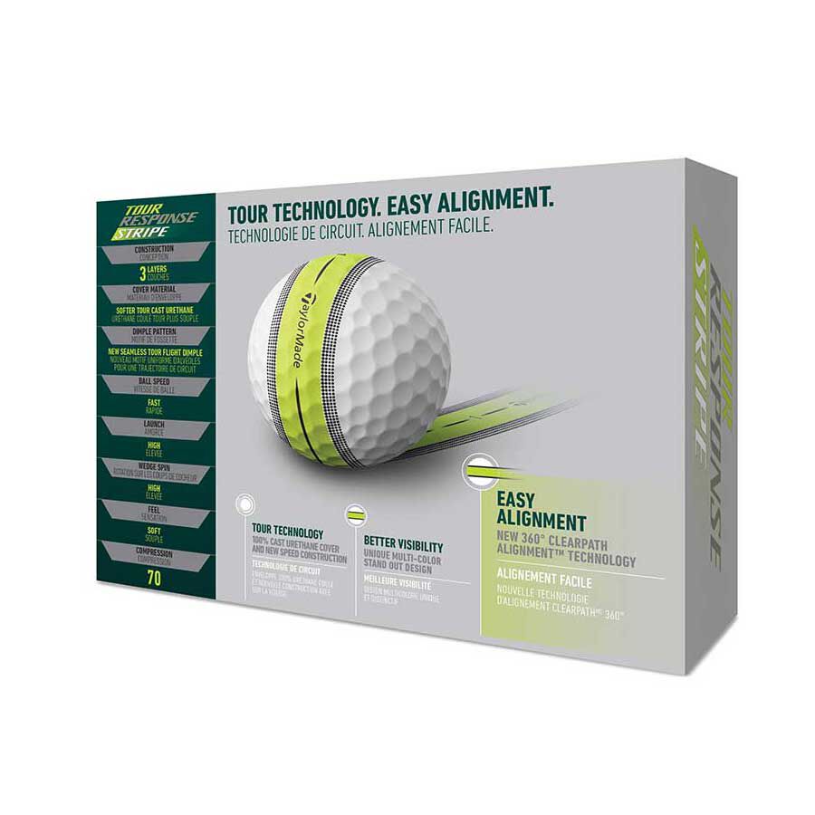 TAYLORMADE TOUR RESPONSE STRIPE GOLF BALLS