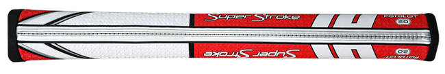 SUPER STROKE TRAXION PISTOL GT 2.0 PUTTER GRIP - RED/WHITE