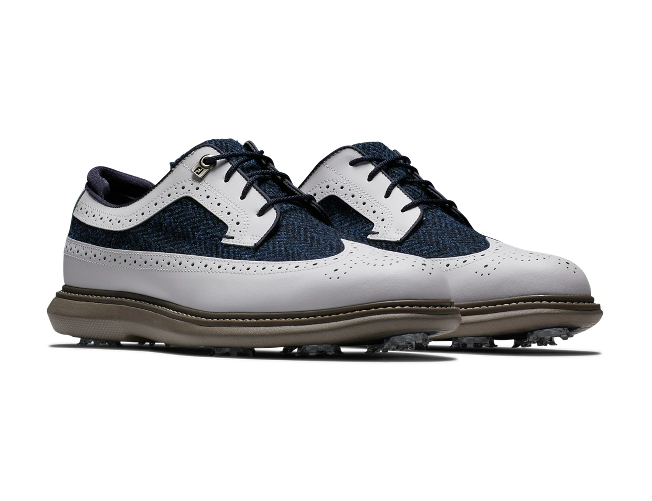 FOOTJOY TRADITIONS GOLF SHOES - HARRIS TWEED II HERRINGBONE – LT Golf Shop