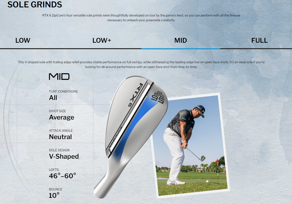 CLEVELAND RTX 6 ZIPCORE TOUR SATIN WEDGES