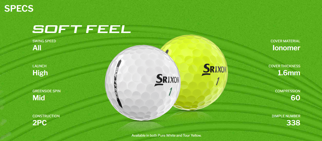 SRIXON SOFT FEEL GOLF BALL (13)