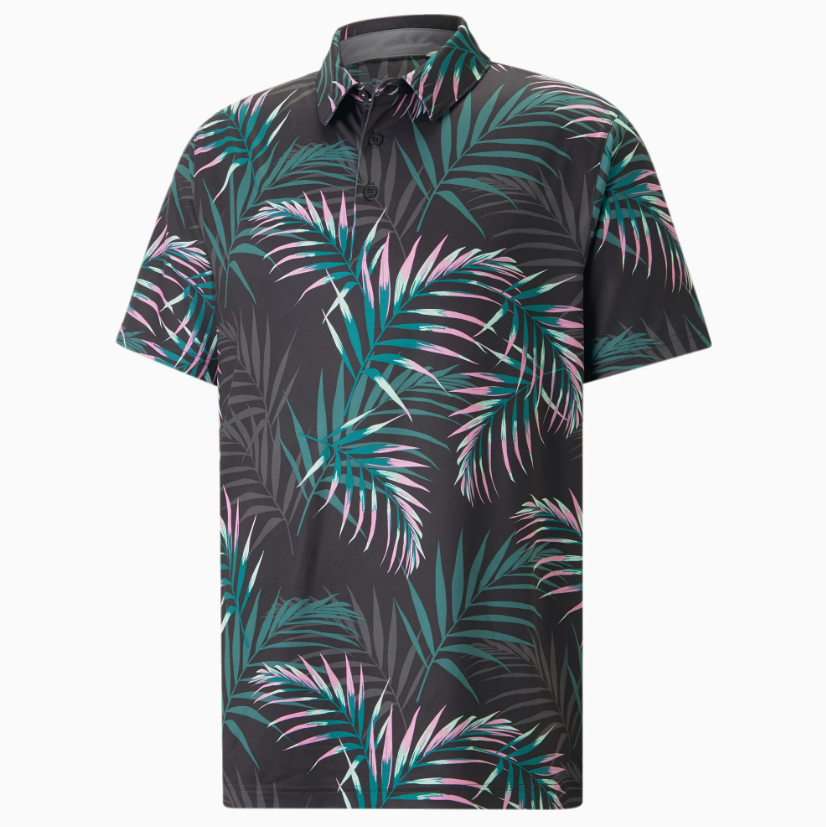 PUMA CLOUDSPUN PALM LEAF POLO SHIRTS