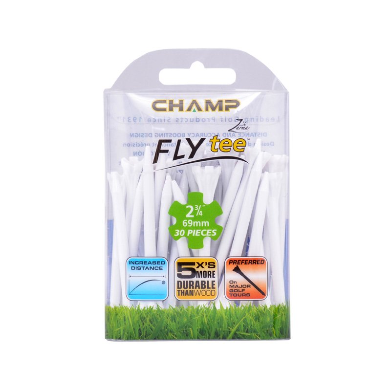 CHAMP FLY TEE 2 3/4 WHITE 30PC